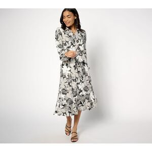 Ryan Simkhai Eyeshop Women's Plus Sz Dress 28 Printed Crepe Multi-colored